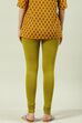 Camel Cotton Blend Solid Churidar image number 4
