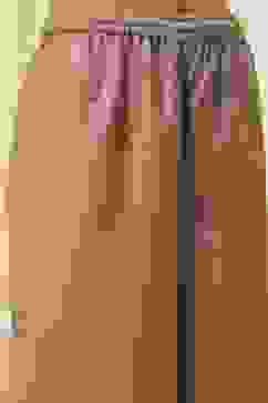 Camel Art Silk Straight Suit Set image number 2