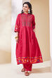 Black Cotton Straight Kurta Pants Set image number 6