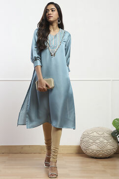 Gold Cotton Lycra Churidar image number 0