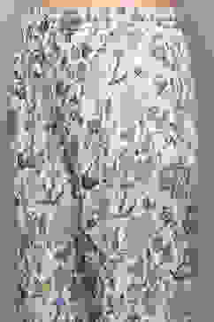 Off White & Blue Rayon Printed 2 Piece Sleepwear Set image number 2