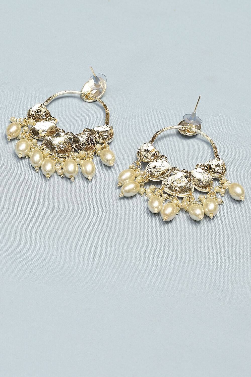 White Alloy Earrings image number 2