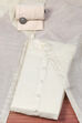 Off White Tissue Unstitched Suit set image number 0