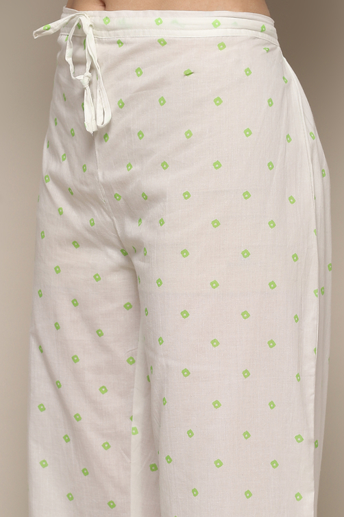 Aqua Blue Voile Straight Kurta Palazzo Suit Set image number 2