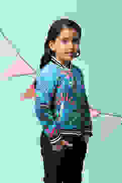 Blue Cotton Jacket image number 3