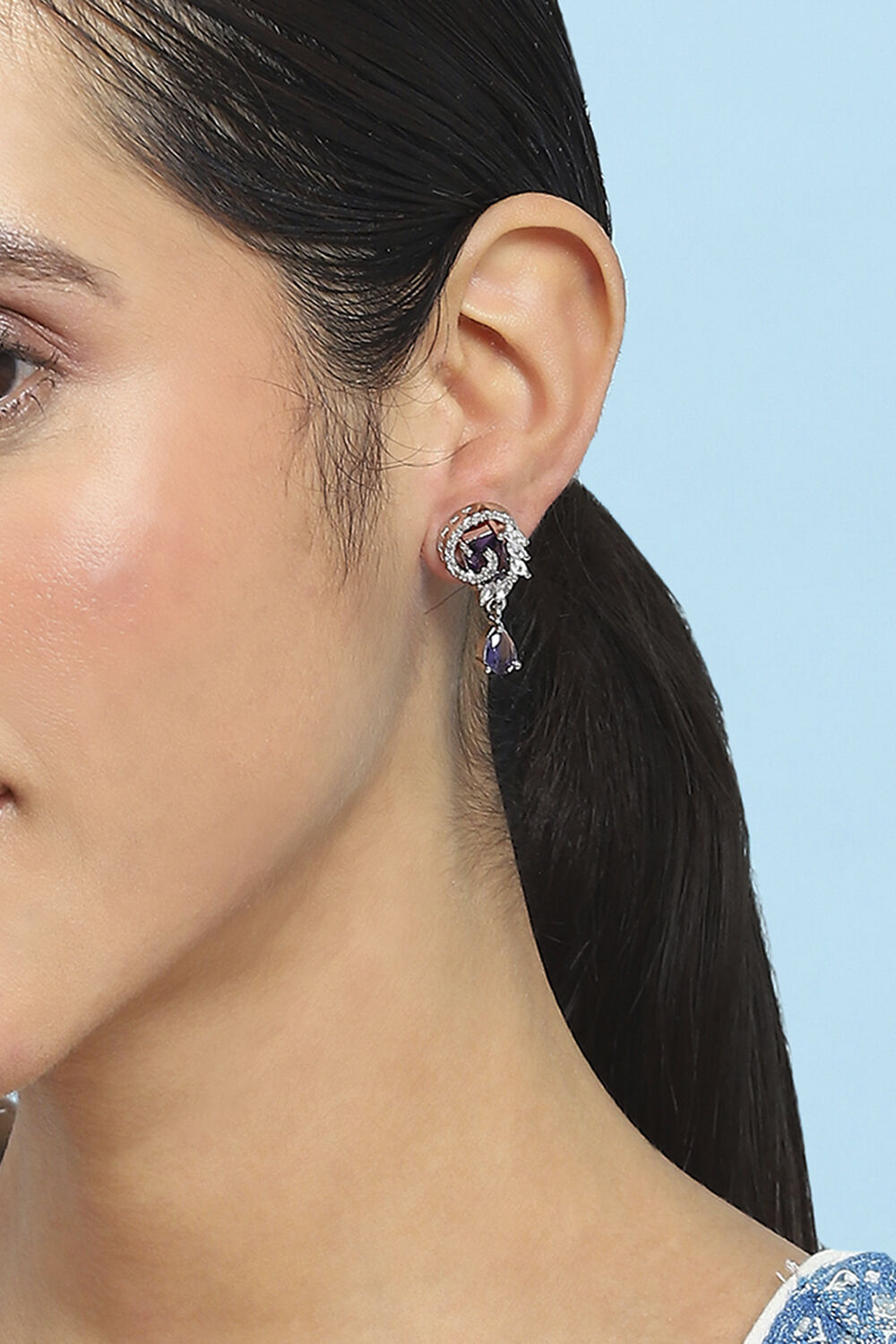 Purple Alloy Drop & Danglers image number 1