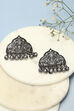 Oxidised Brass Earrings image number 0