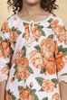 Blue Cotton Straight Printed Suit Set image number 1