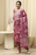 Blue Cotton  Unstitched Suit Set image number 7