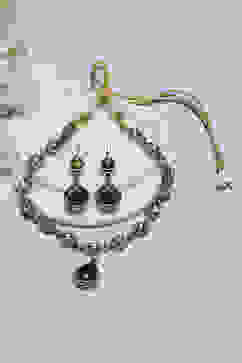 Navy Brass Necklace Set image number 2