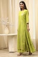 Black Poly Chanderi  Dress image number 3