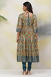 Fuchsia Cotton Anarkali Kurta Churidar Suit Set image number 7