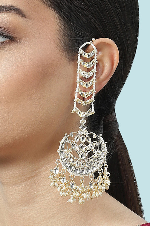 Gold Brass Earrings image number 1