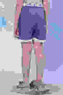 Blue Relaxed Shorts image number 4