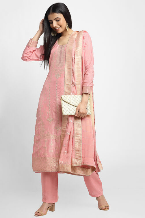 Gajri Russian Jacqard Easy Stitch Suit Set image number 5