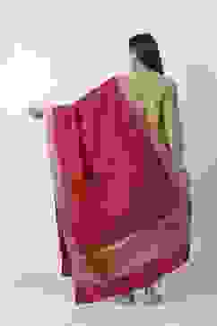 Red Art Silk Dupatta image number 2