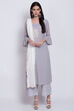 White Cotton Printed Dupatta image number 1