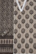 Indigo Cotton Screen Print Unstitched Suit Set image number 1
