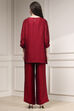 Blue Self-Designed Straight Kurta Set image number 4