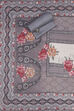 Grey Muslin Unstitched Suit Set image number 2