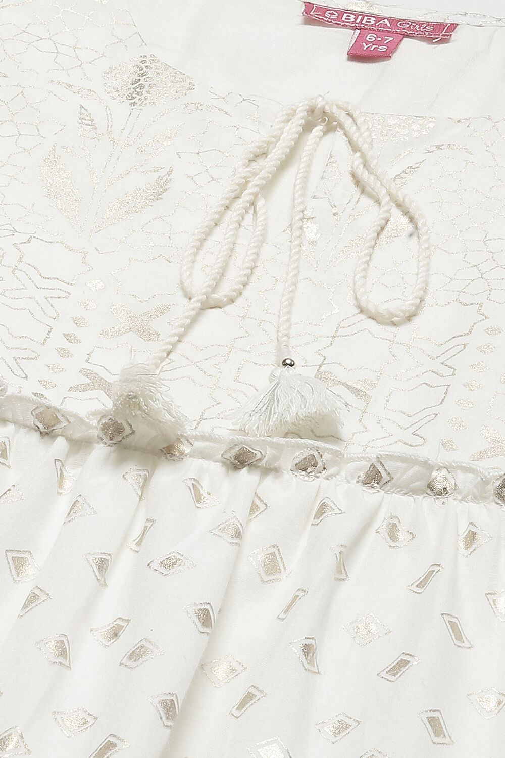 Blue Cotton Flared Kurta Churidar Suit Set image number 1