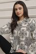 Black Cotton Printed Straight Shirt image number 6