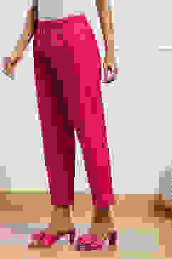 Fuschia Cotton Straight Pant image number 2