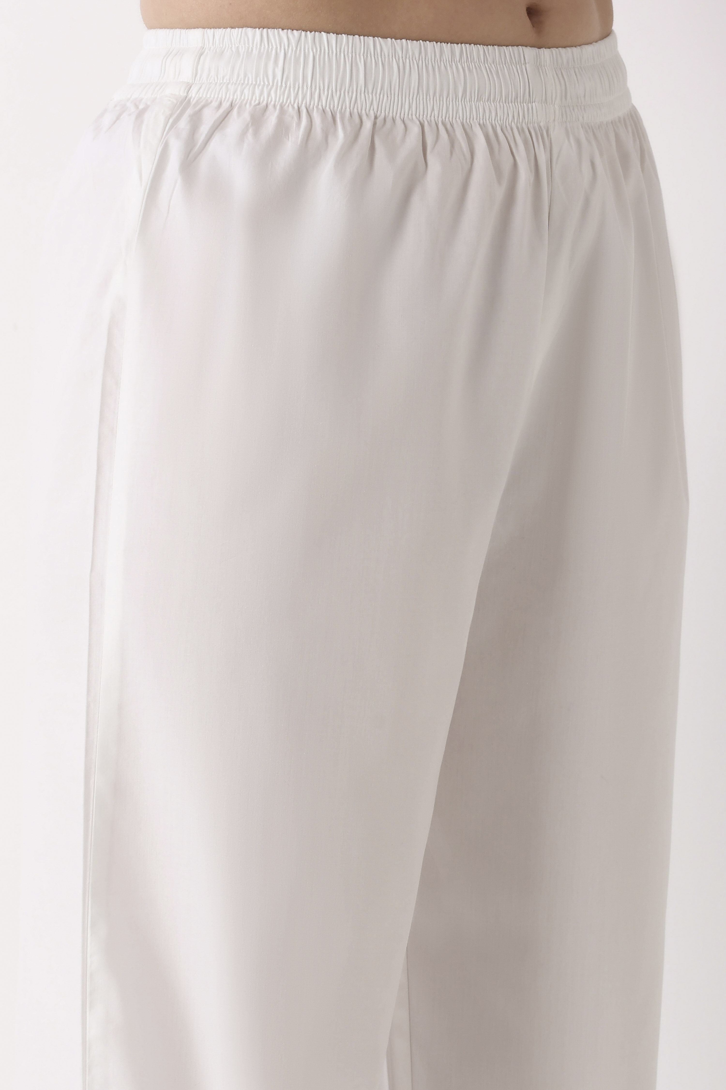 White Cotton Salwar image number 1