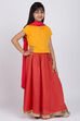 Yellow Cotton Lehenga Set image number 4
