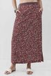 Blue Cotton Printed Skirt image number 3