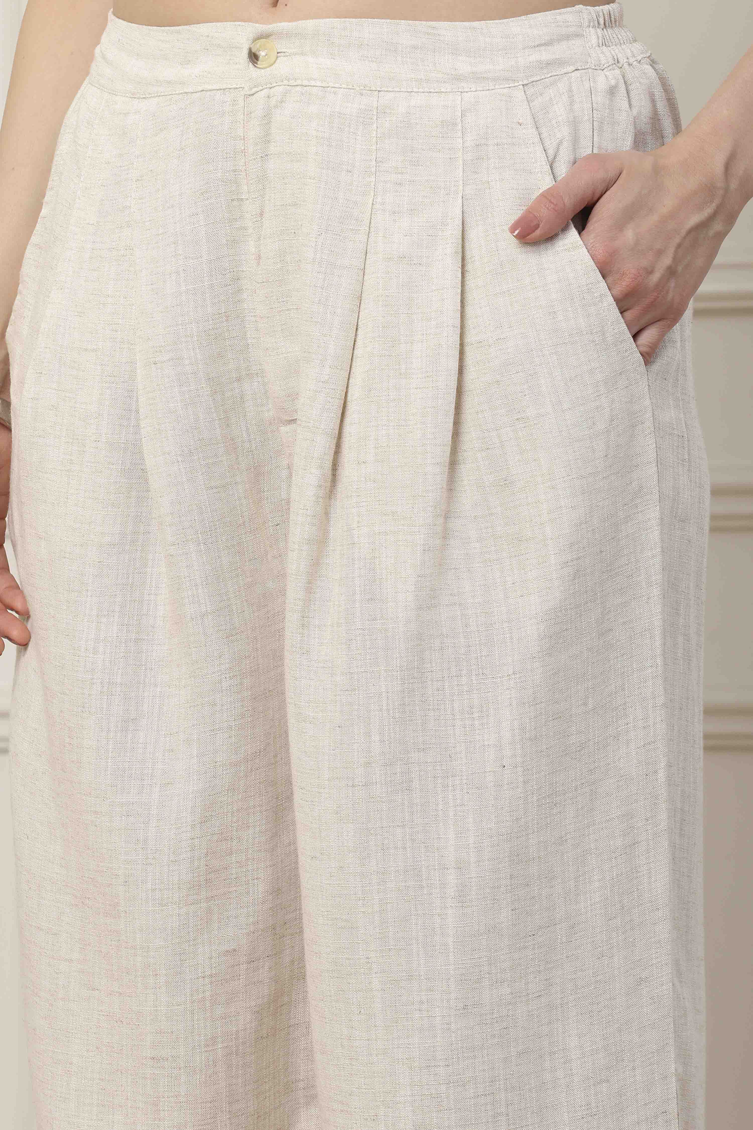 Natural Viscose Straight Solid Fusion Set image number 2