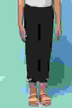 Navy Blue Cotton Lycra Regular Fit Capri image number 4