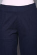 White Viscose Lycra Solid Pant image number 1