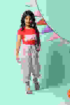 Off White Cotton Pants image number 0