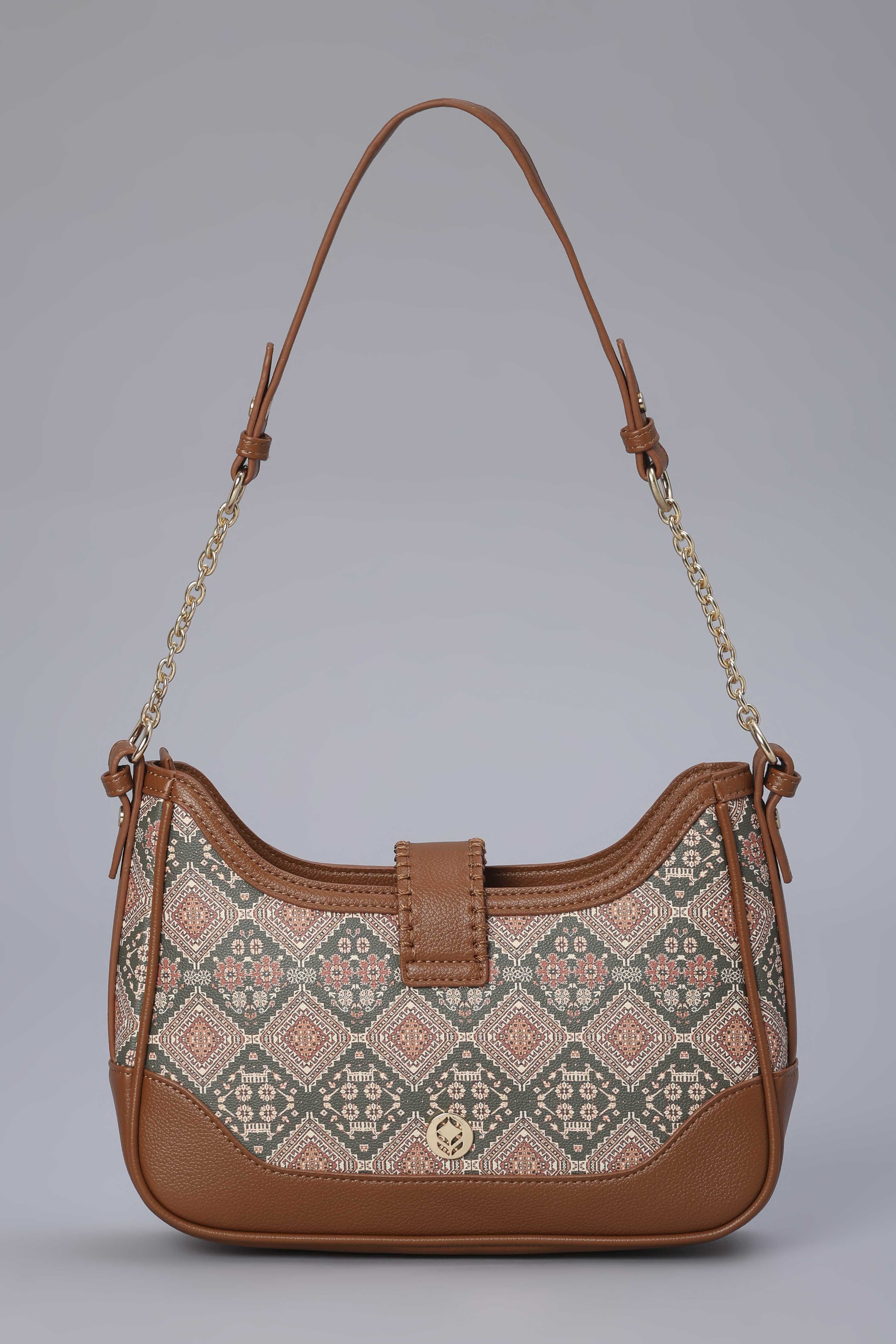 Rust PU Shoulder Bag image number 2