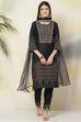 Maroon Art Silk Straight Kurta Pants Suit Set image number 4