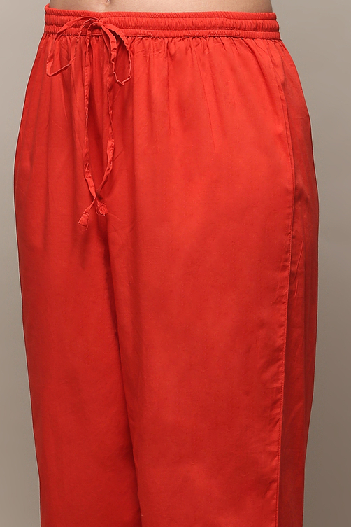 Indigo Cotton Anarkali Suit Set image number 2