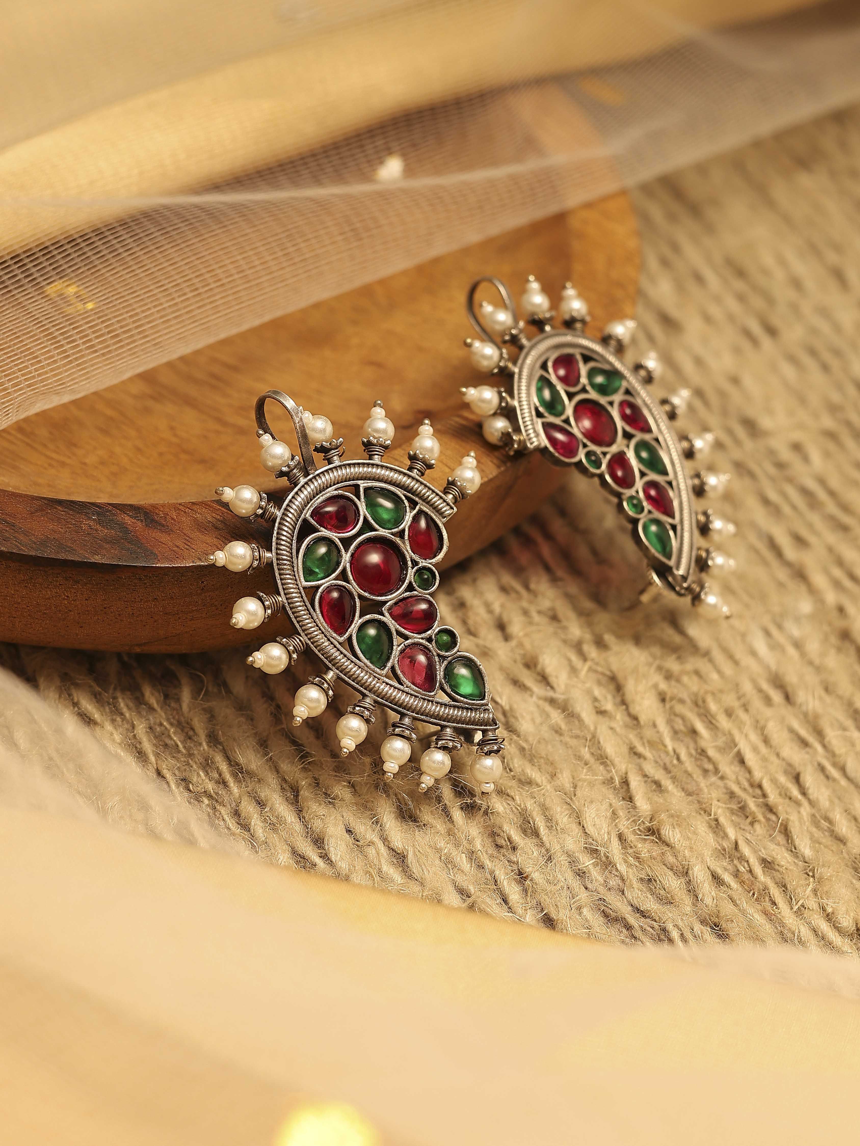 biba Multicolor Brass EarcuffMulticolor Brass Earcuff-picture-340
