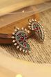 Oxidised Brass Multicolour Ear Cuff Earrings image number 0