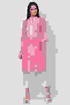 Peach Straight Kurta image number 0