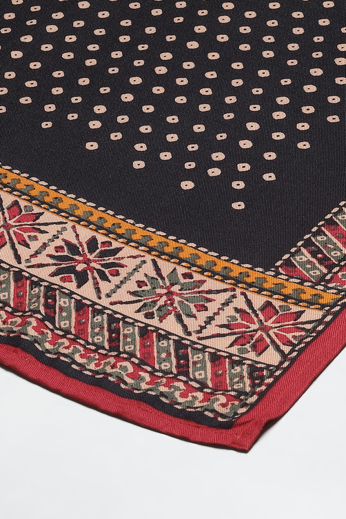 Blue LIVA Straight Kurta Palazzo Suit Set image number 7