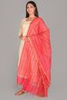 White Unstitched dress material Suit Set image number 2