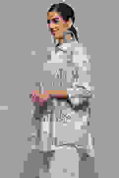 Blue Viscose Straight Kurti image number 2