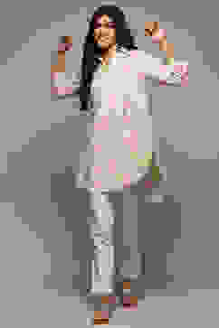 Mint Green Cotton Printed Shirt image number 0