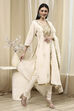 Mehendi Green Poly Chanderi Straight Suit Set image number 5