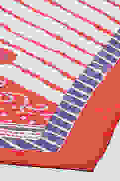 Red Polyester Straight Suit Set image number 3