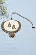 Red Alloy Necklace Set image number 2