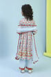 Sky Blue Cotton Front-open Suit Set image number 4