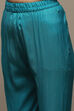 Blue Modal Machine Embroidered Unstitched Suit Set image number 3