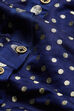 Blue Polka Dot A-Line Shirt-Style Kurti image number 2